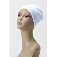 Lovely CHEMO CAP White LOUNGING SLEEP Hat Cancer Beanie Turban HEAD COVER Purple  eb-02595982